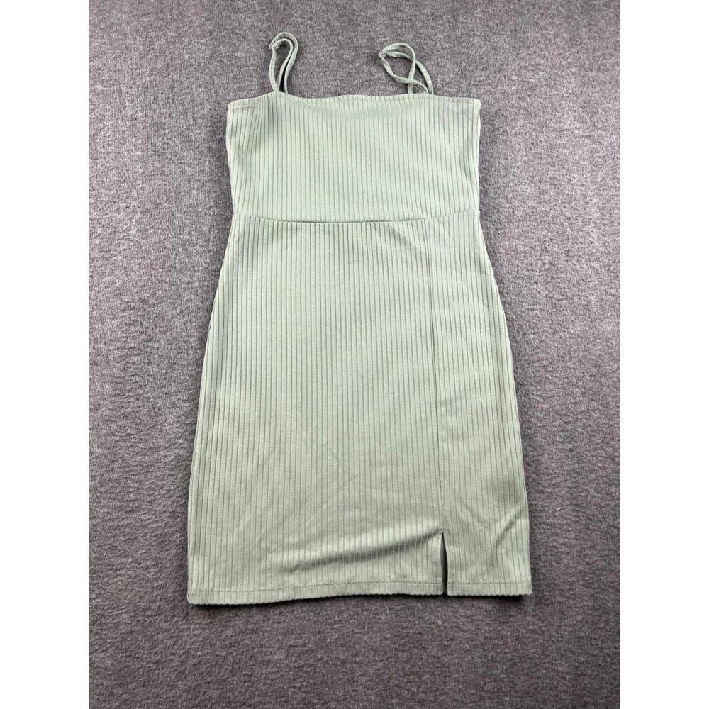 Forever 21 Ribbed Midi Dress Sage Green Size Medium